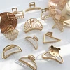 Women Metal Hair Claws Hair Accessories Fashion Barrettes Clips Jewelry Simple Geometric Hollow Hairpins Girls Hairgrip Headwear ► Photo 3/6