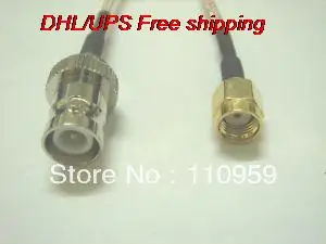 

DHL/EMS 100 pcs RP BNC Female to RP SMA Male Straight Pigtail RG316-A2