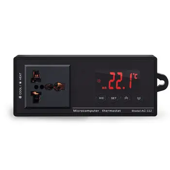 

16A AC-112 Outlet Thermostat Digital Temperature Controller Aquarium Heater Accessories with Waterproof Sensor