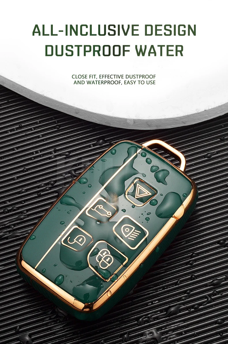 TPU Auto Remote Key Case Abdeckung Shell Für Land Rover Range Rover Sport Evoque Freelander Velar Discovery 4 Jaguar XE XJ XF Gitarre – Detail 5