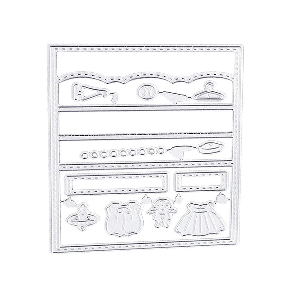 DIY Wardrobe Metal Cutting Dies Stencils Template Mould for DIY Scrapbook Phto Album Paper Christmas Craft Card Making