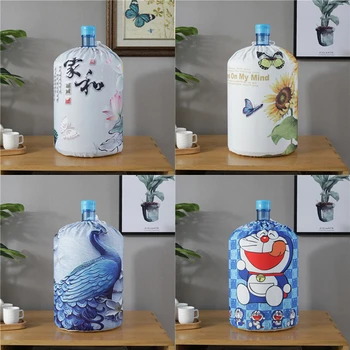 

SRYSJS Printed Cloth Art Drinking Fountains Barrels Water Dispenser Dust Cover Cartoon Animal Household Protector Cover