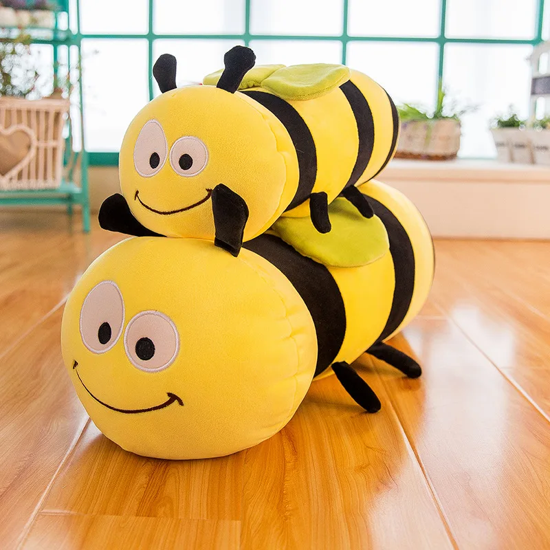 

New Style down Cotton Bees Pillow Plush Toys Valentine's Day Gift Customizable Logo