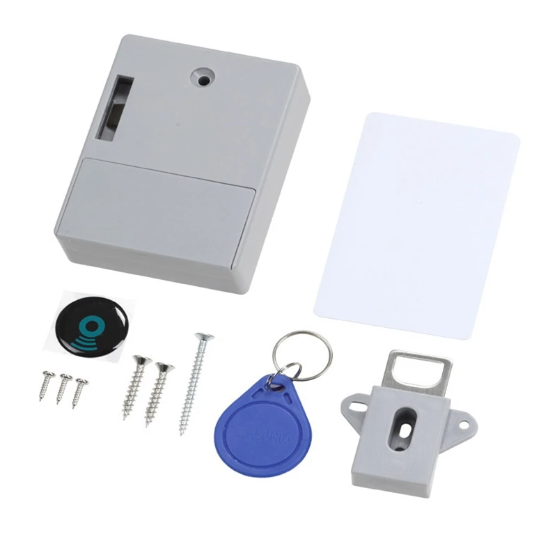 2 шт. Невидимый RFID открывающаяся интеллектуальная сенсорная Блокировка шкафа шкафчик шкаф ящик обувного шкафа дверной замок электронный Темный L