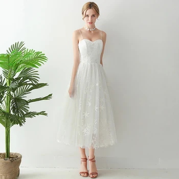 

Women's short evening party dress plus size strapless lace embroidery white short formal prom evening wedding party dress