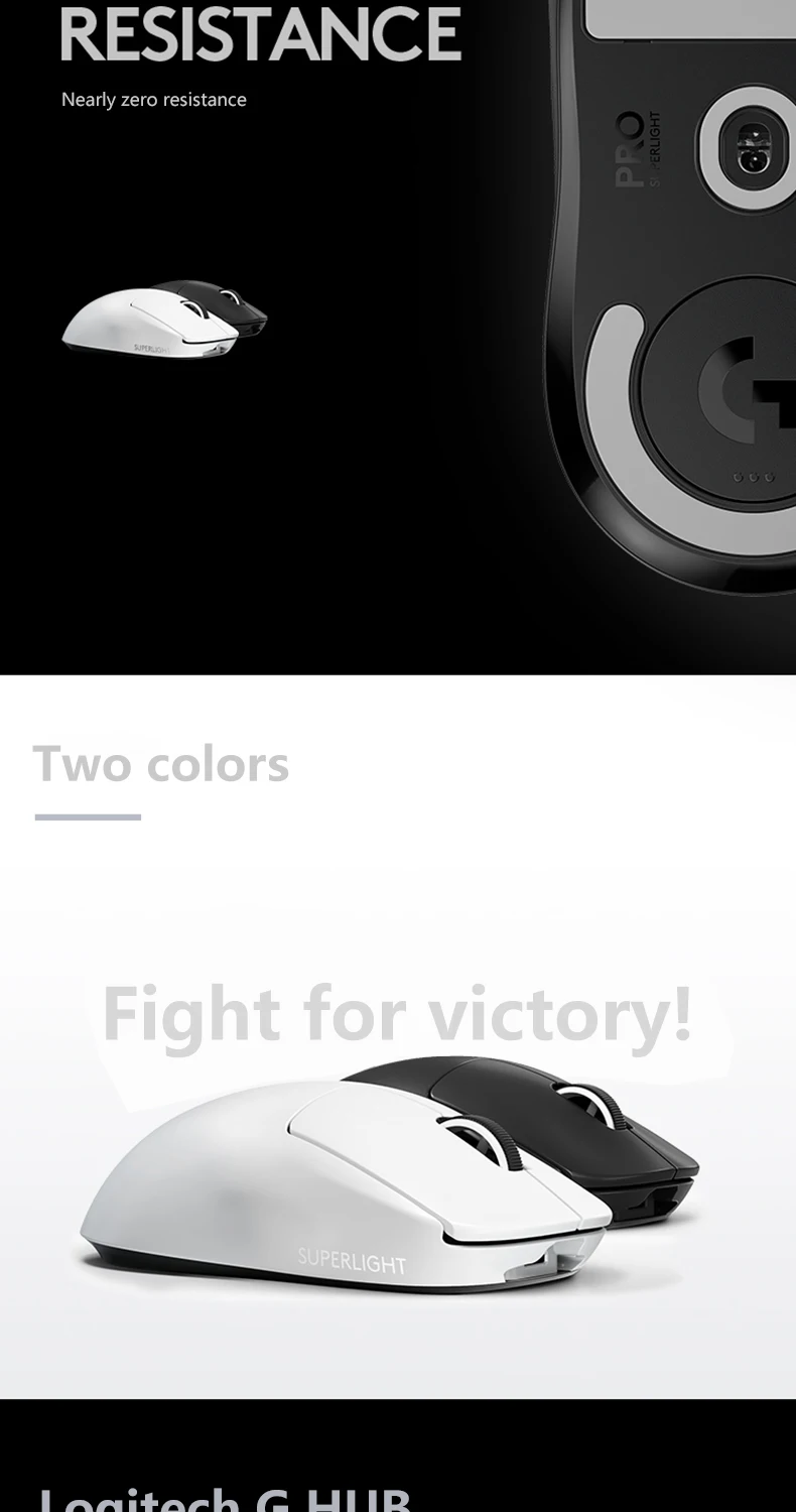 Logitech G PRO X SUPERLIGHT/G PRO GPW Розовая беспроводная игровая мышь ...