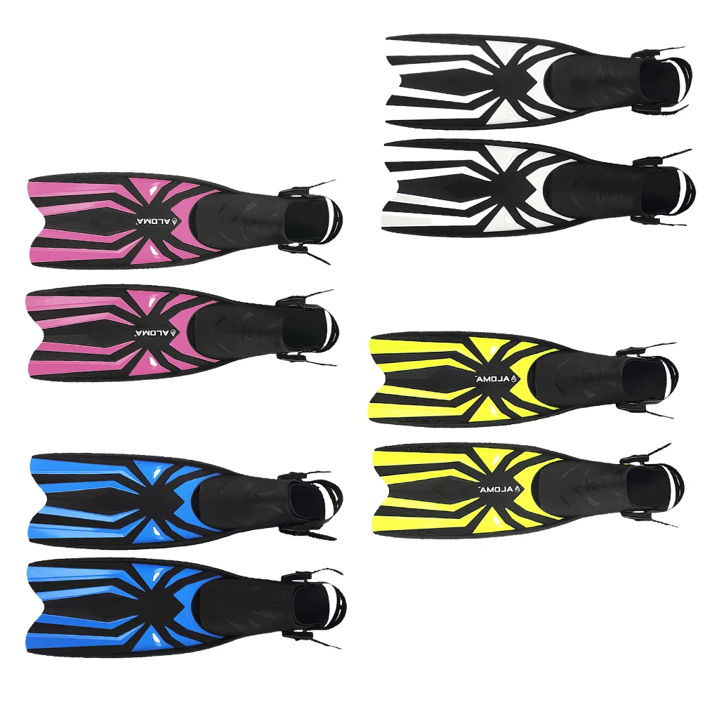 Diving Snorkeling Scuba Fins Open Heel Flippers Shoes Adjustable Fin Diving Fins for Swim Training Scuba Diving Snorkeling