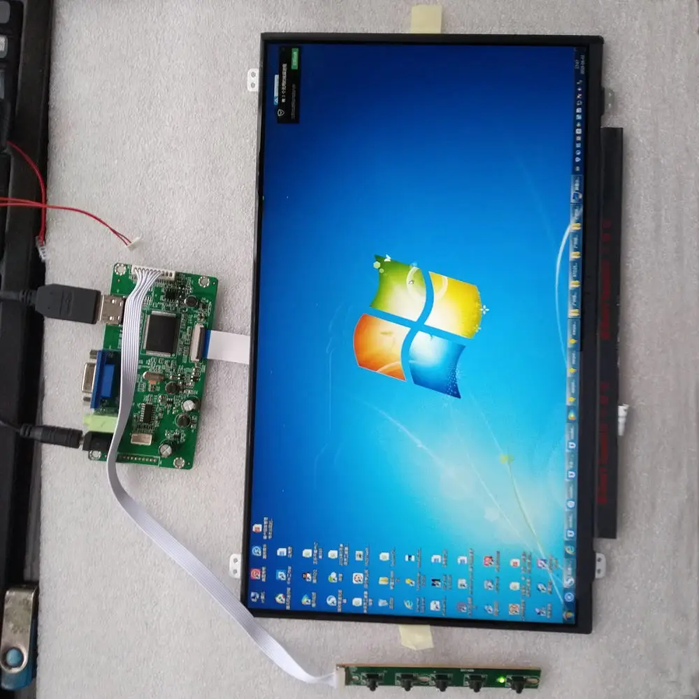 EDP Ʈѷ  ̹ ŰƮ, NT140WHM-N31 NT140WHM 14 ġ 1366  768 LED ũ VGA HDMI ȣȯ  DIY LCD г