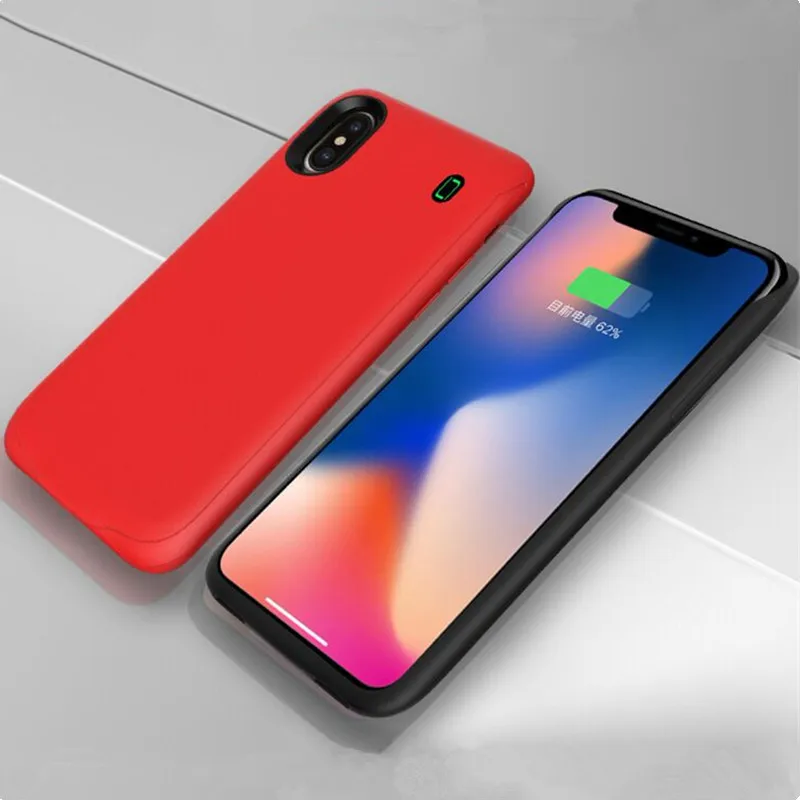 Чехол с аккумулятором для iPhone X, чехол с зарядным устройством, 4000 мА/ч, внешний аккумулятор, чехол с магнитным звуком