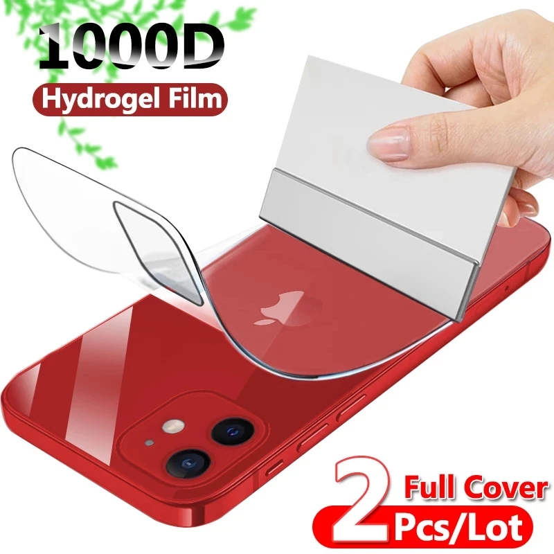 Película de hidrogel de cobertura completa para apple iPhone 7, 8 Plus, 6, 6s, screen protector 11, 12 Pro, mini, XR, X, XS, Max, SE, 2020, película suave trasera, no cristal protectores de pantalla pelicula