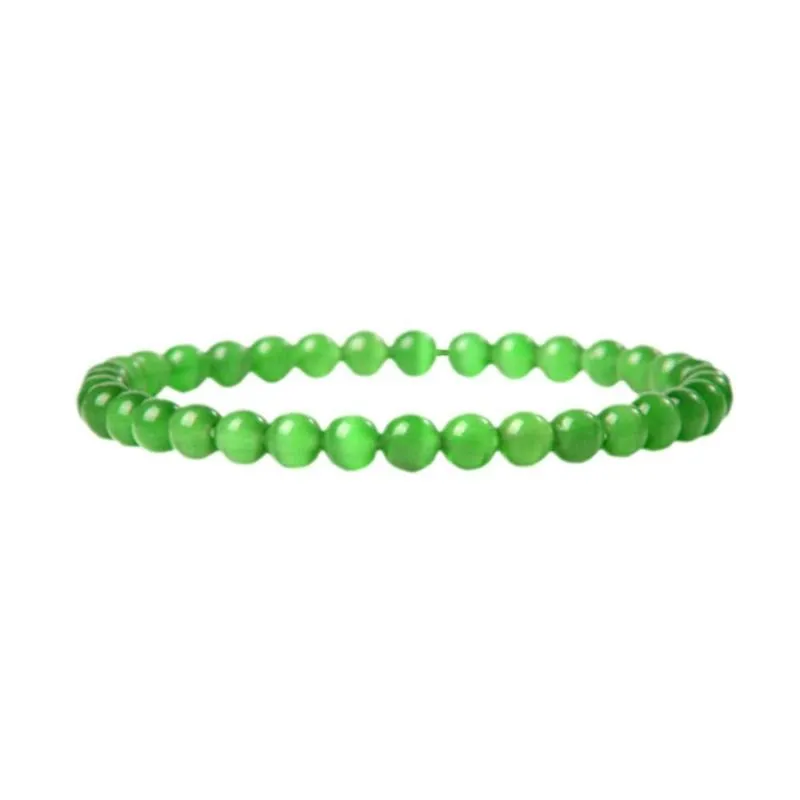 Natürliche Grüne Glück Reichtum Gelang Armband Perlen Armband Charme Glück Reichtum Armband für Männer und Frauen Trendy Schmuck