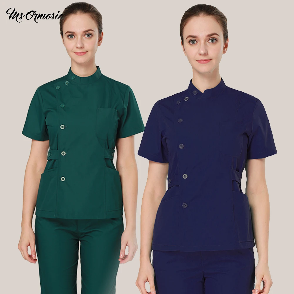 

V-neck Breathable cotton Scrub Laboratory uniform sets Pet grooming working clothes Scrub men and women Custom logo wholesale