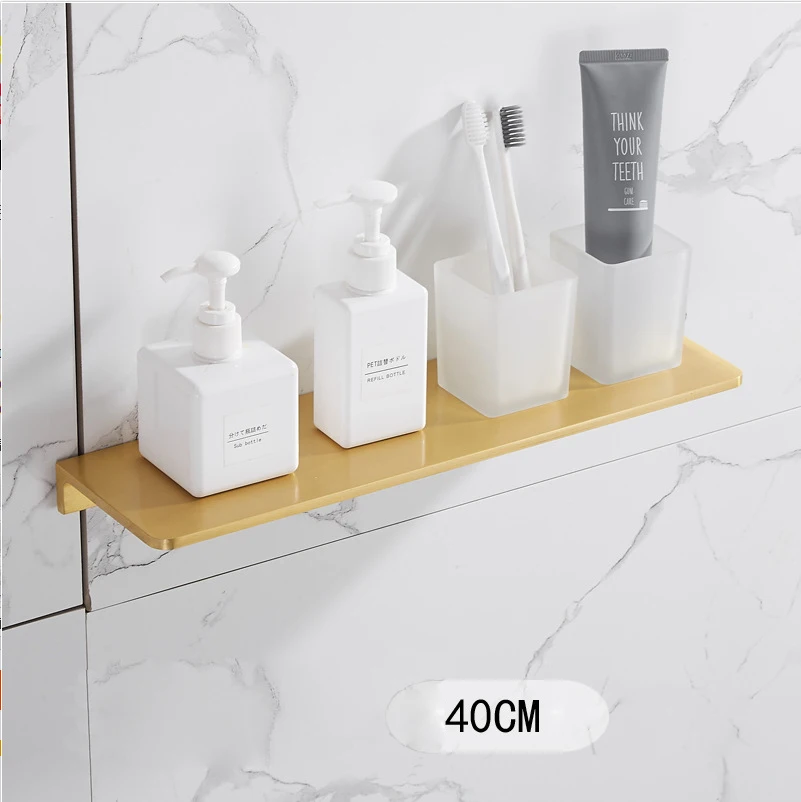 tooth brush shelf Набор аксессуаров для ванной комнаты, матовый золотой держатель для полотенец, держатель для бумаги, держатель для полотенец, угловая полка, держатель для туалетной щетки, крючки, аксессуары для ванной комнаты - Цвет: tooth brush shelf