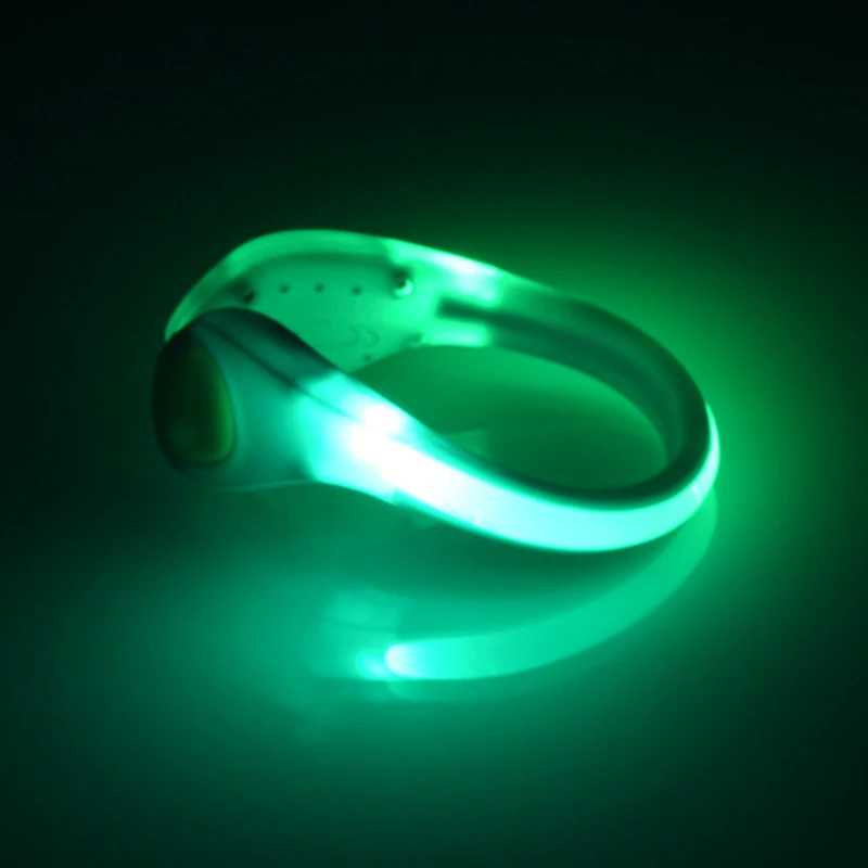 Outdoor Running Light LED Luminous Shoe Clip Light Night Safety Warning Bright Flash Light Reflective Light Sports Bicycle