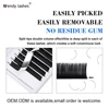 Wendy 10pcs Ellipse Flat Lashes Wholesale Individual Lashes Split-tips Eyelash Extension Soft Natural Flat Lash Makeup Supplies 4