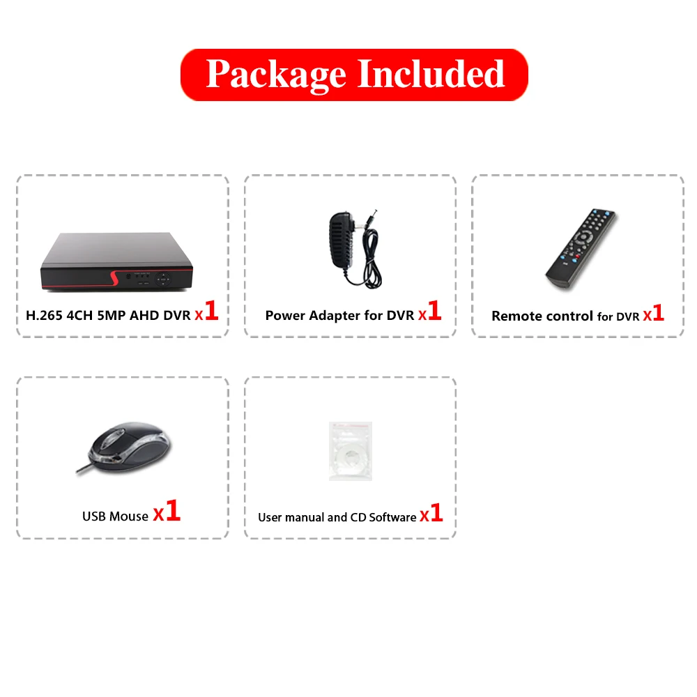 4CH 5 в 1 5MP 4MP AHD DVR Гибридный видео Регистраторы Поддержка 4/5MP AHD Камера 5MP IP Камера CCTV домашняя охранная система протокола ONVIF