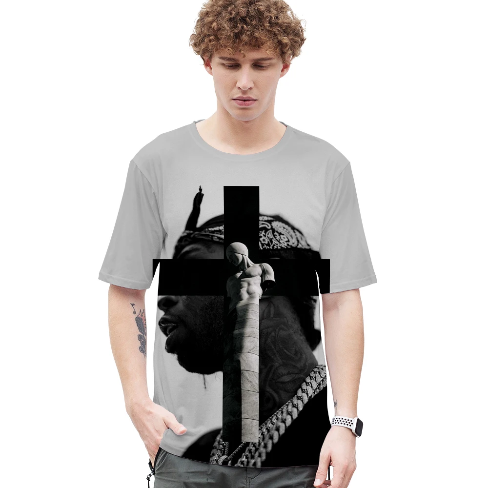 shirt O-neck Collar 3D Print Tees Tops 