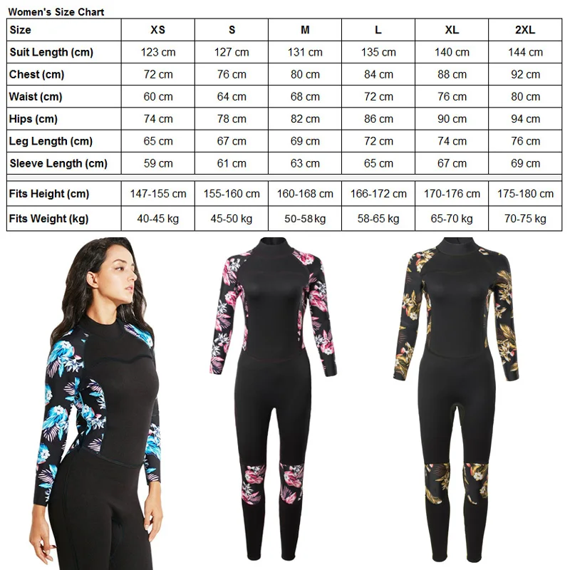 Women 2mm Neoprene Wetsuit Adult Surfing Swimming Diving Suit Triathlon Wet Suit Cold Water Scuba Snorkeling Spearfishing diving suits