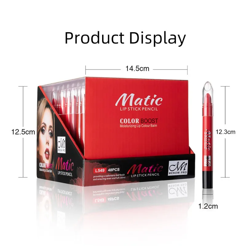 6 colors Sexy Red lip Makeup Velvet Matte Lipstick Non-stick Cup Long-lasting Easy To Color Multi-color Lipstick Pen