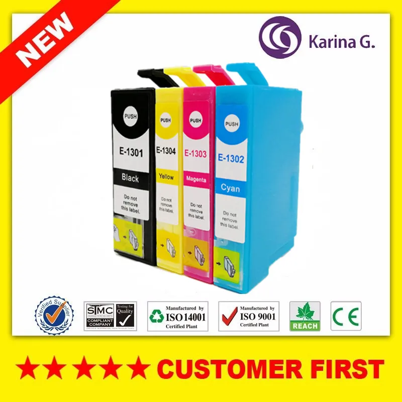 Совместим с картриджем Epson T1301 T1302 T1303 T1304 подходит для B42WD BX525WD BX535WD BX625FWD BX630FW BX635FWD и