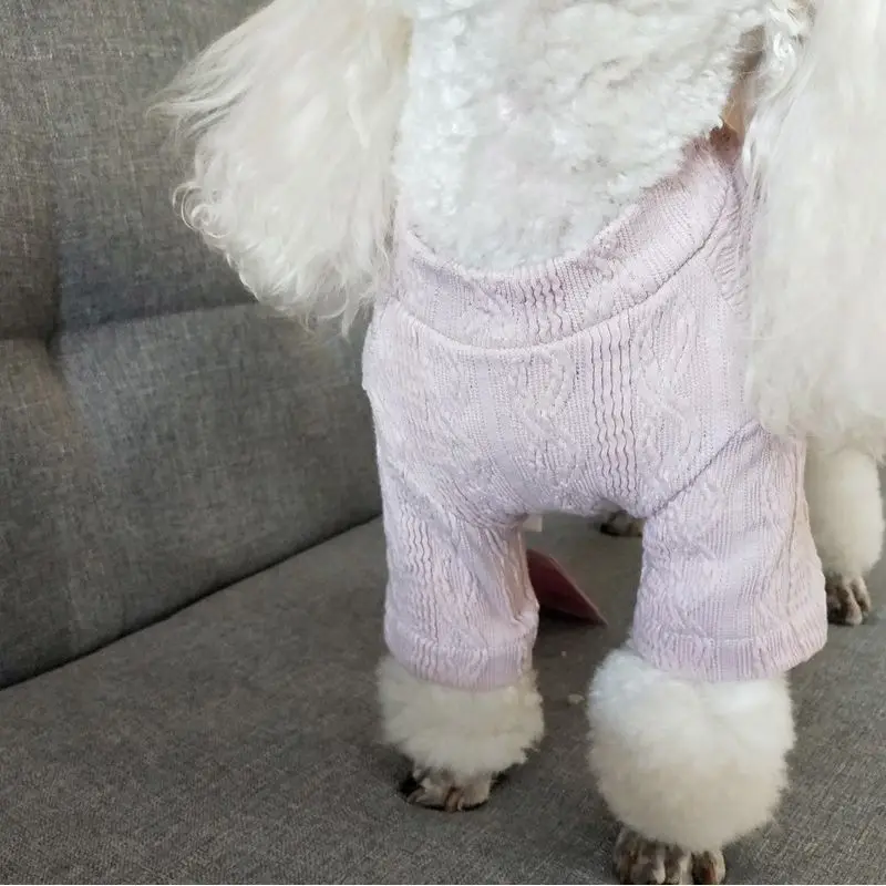 Модная домашняя собака теплая одежда Свитеры для домашних животных Pet теплая дышащая Спортивная кофта Толстая линия джемпер зимний щенок толстый свитер