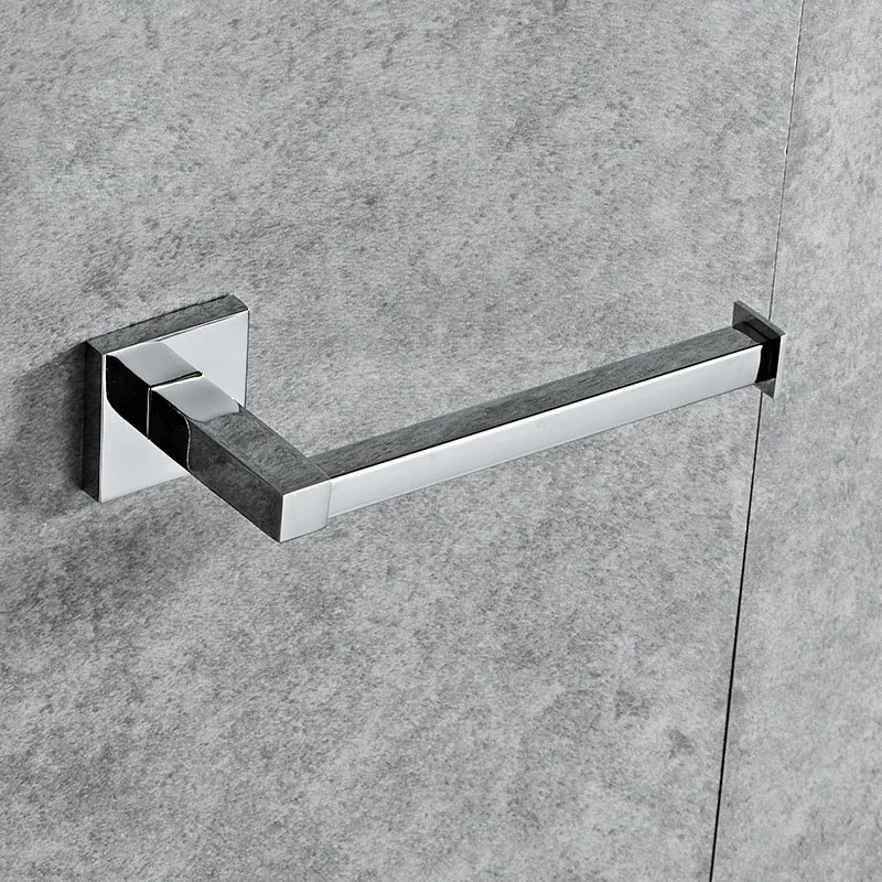 АБС-хромированная площадь Ванная комната держатель для туалетной бумаги. Настенный туалетный рулон