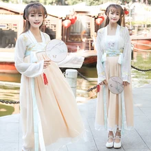 Традиционный Hanfu танцевальный костюм для женщин, Династия Феи принцессы, китайское восточное платье, древняя одежда принцессы для женщин DN4135