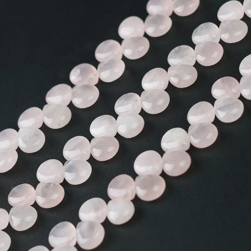 

New 10X12mm Natural Gem Pink Crystal Stone Beads Water droplets Shape Loose Bead For Jewelry Making DIY Bracelets Accessories