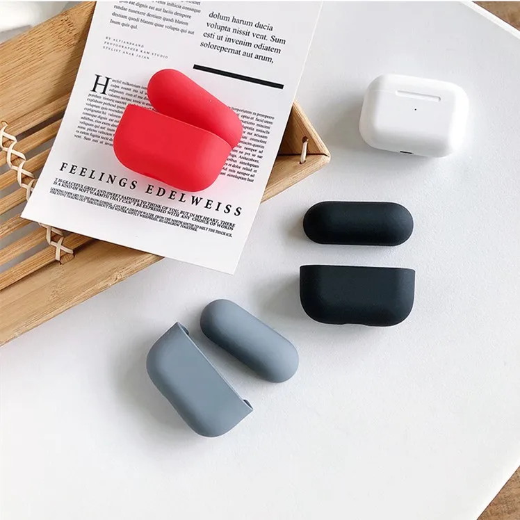 YOMILE прекрасный сплошной цвет песчаник PC чехол для наушников для Apple AirPods 3 Чехол AirPods3 цветной Full iphone Earpods аксессуары чехол