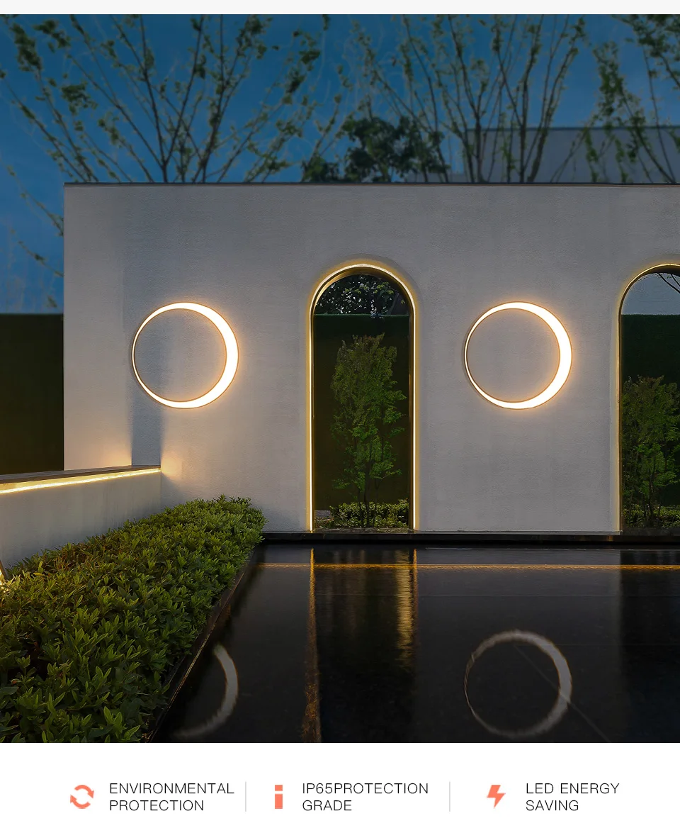 MOON OUTDOOR WALL LAMP -LODAMER