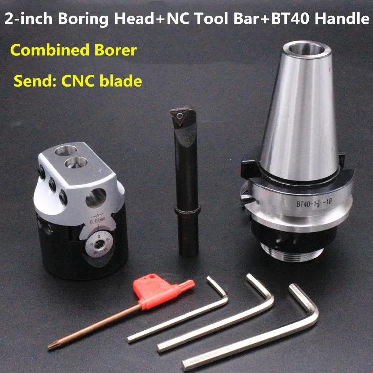 

Milling Machine Borer 2-inch Combination Boring Head Boring Cutter Three-piece Clamp CNC Cutter R8 Handle Mould 2handle BT40NT30