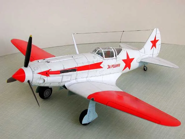 1:32 Scale Soviet Union Mikoyan MiG-3 DIY Handcraft PAPER MODEL KIT Puzzles Handmade Toy DIY 4