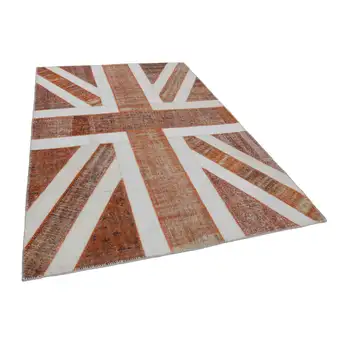 

202x302 Cm Uk Handmade Flag Patchwork Rug-7x10 Ft
