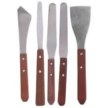 Картина маслом скребок для палитры коричневато-красный нож для рисования лезвие из нержавеющей стали скребок