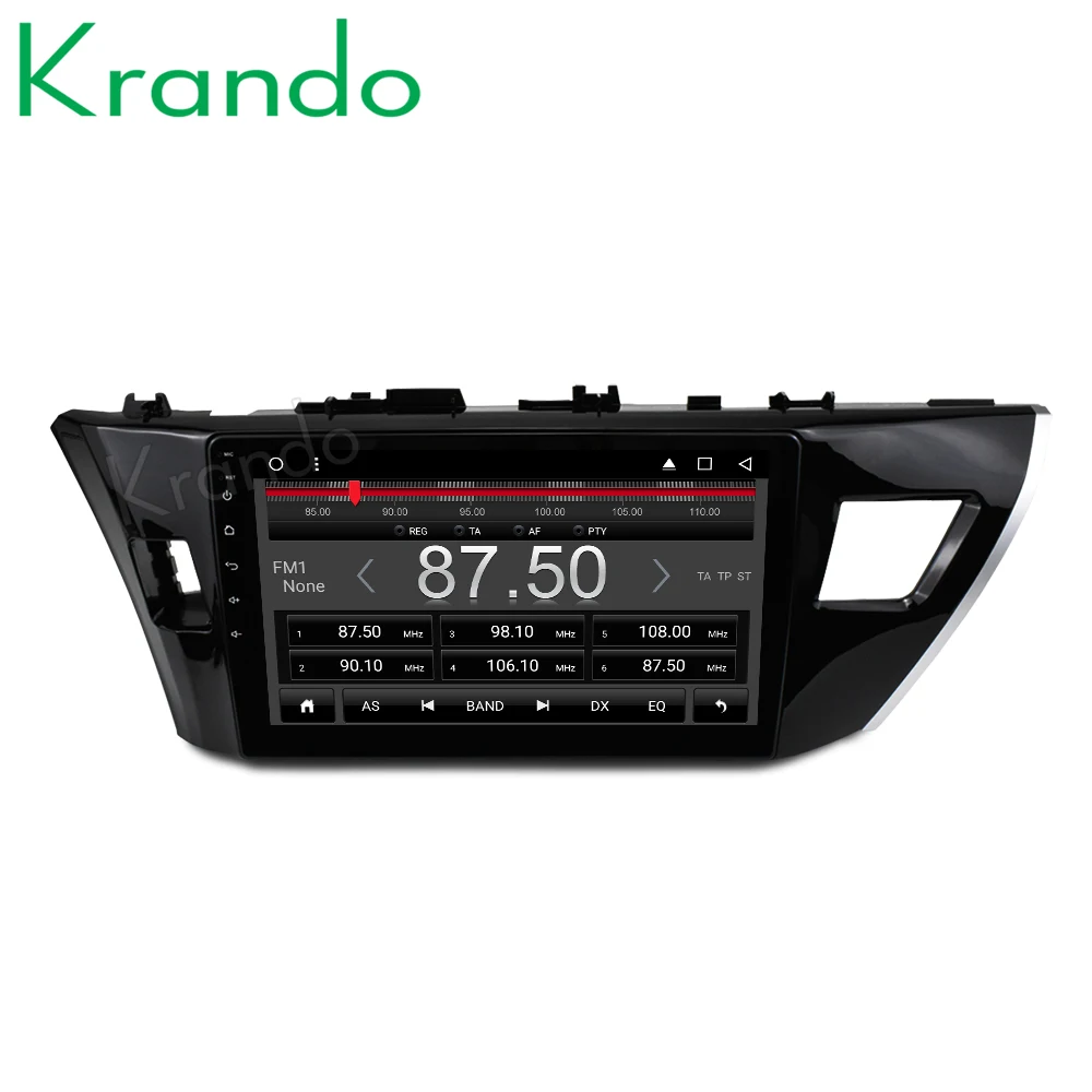 Perfect Krando Android 8.1 10.1" car radio player for Toyota Corolla 2014-2016 navigation gps multimedia system 1