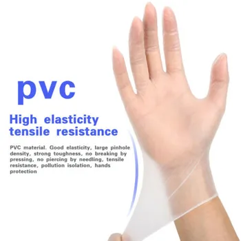 

100pcs Disposable Latex Gloves White Non-Slip Acid and Alkali Laboratory Rubber Latex Gloves Household Cleaning Products 7