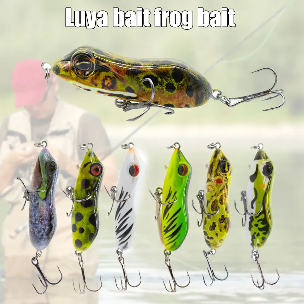New Fishing Lure Floating Hard Frog Bait Realistic Fishing Tackle