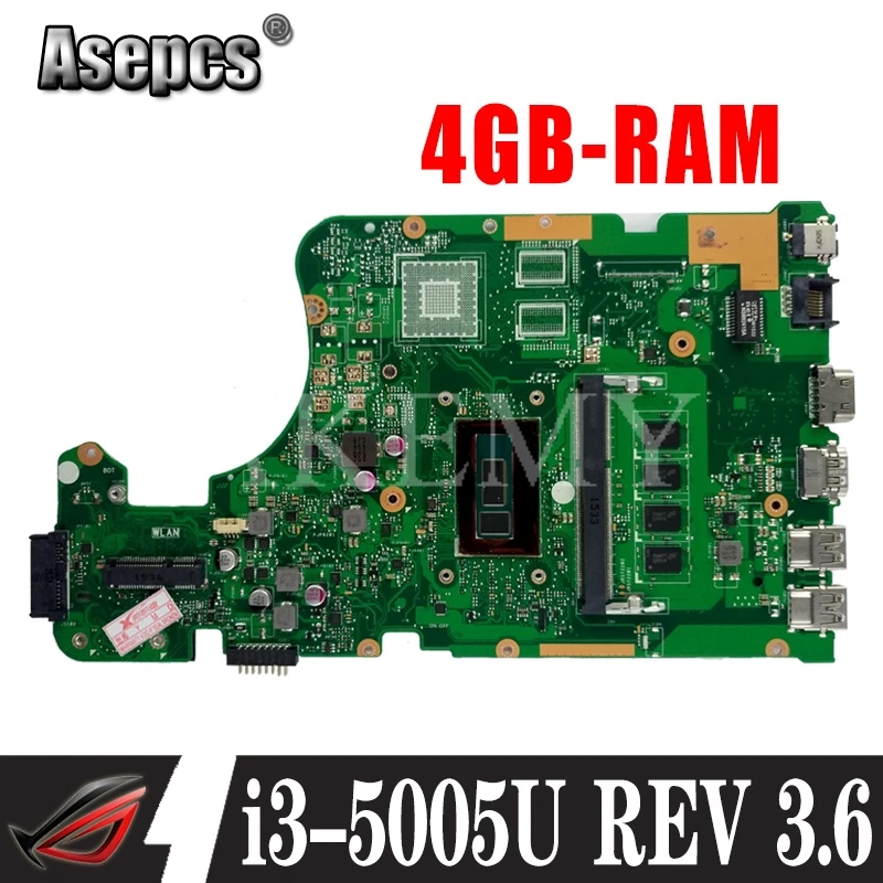 X555LD REV 3 6 X555LAB материнская плата для For Asus X555LJ X555LB X555LA X555L ноутбука тест Ok i3 5005U 4GB RAM