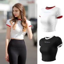 Женская рубашка для бега, топы для йоги, спортивные майки, рубашка для фитнеса, футболки для бега, быстросохнущие рубашки для тренировки, спортивная одежда
