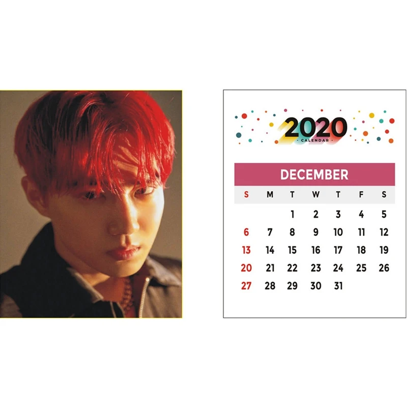 Новый EXO Рабочий стол стерео 2020 календарь шестое альбом одержимость душа персона