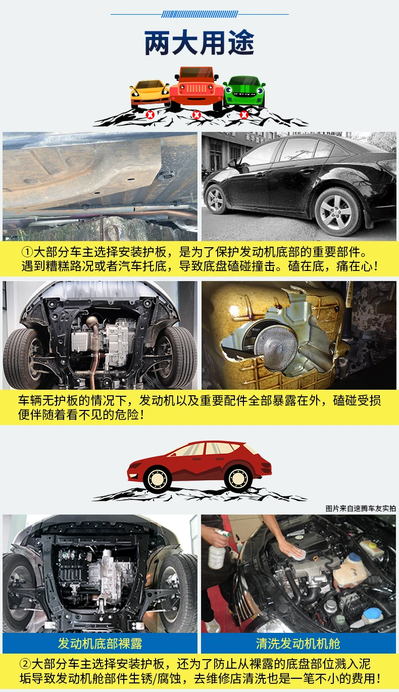 Автомобильный Стайлинг для всех автомобилей Стиль пластиковая заглушка для двигателя- защита для двигателя крыло сплав стальной двигатель