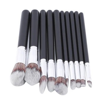 

1/10Pcs Professional Beginner Makeup Brushes Set Eye Shadow Lips Sculpting Brush Soft Wool Fiber Beauty Makeup Tools