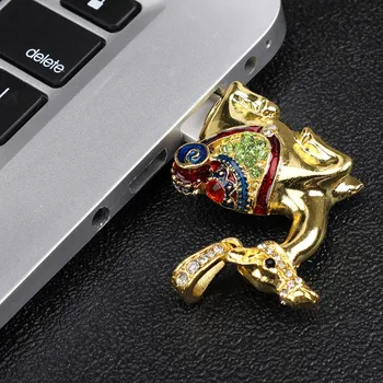 

USB Flash Memory USB Drive Crystal Camel 32GB Flash Drives Memory Stick Storage Key Pen Digital U Disk Micro Sd Drive-L830
