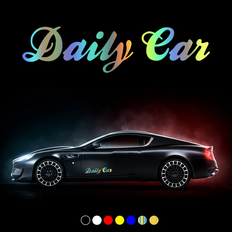 

30495# Various Sizes car sticker inscription "Daily Car" car decal waterproof stickers on car truck bumper rear window