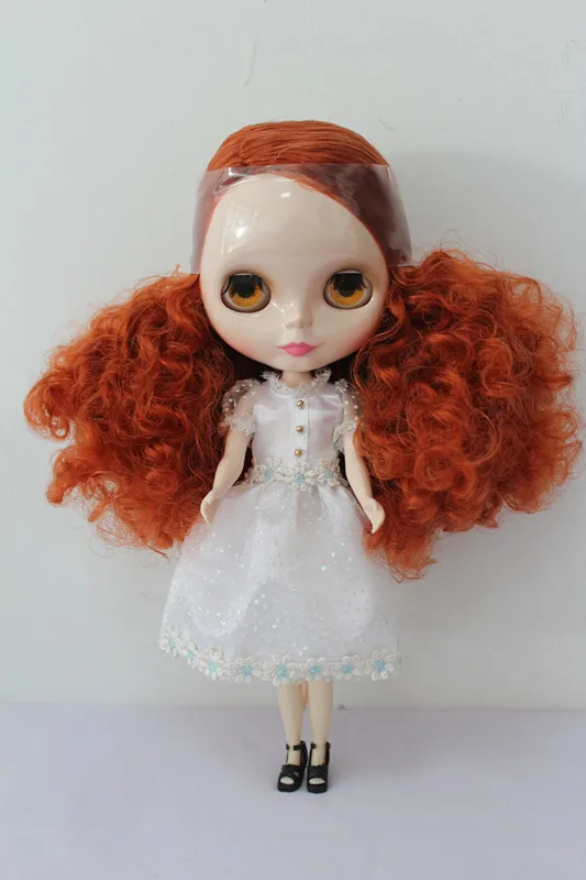 Кукла Обнаженная Blyth, кудрявые волосы имбиря