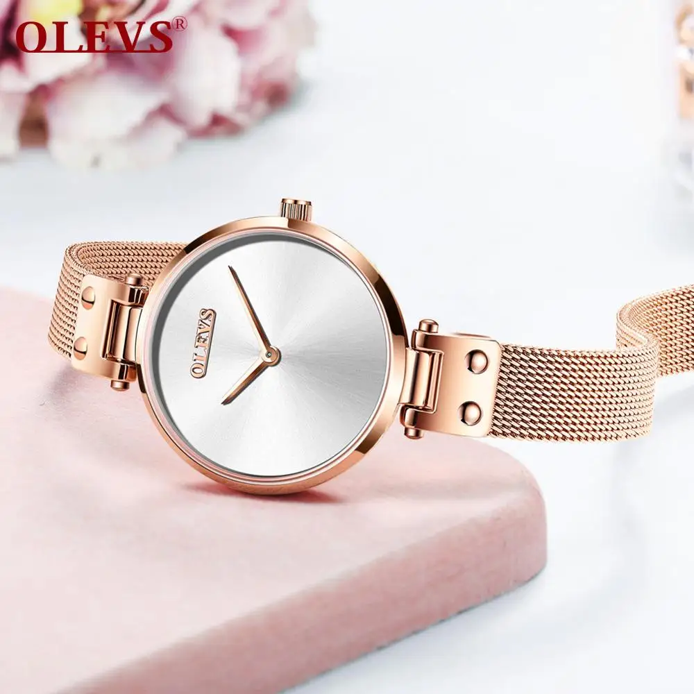 Часы женские из нержавеющей стали под розовое золото 2020|Женские часы| |