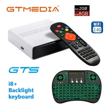 

GTmedia GTS I8+ mini teclado español wifi RGB Android TV BOX DVB-S2 Satellite TV Receiver 4k Youtube WIFI GTPlayer decorder
