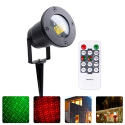 Projecteur Laser de paysage LED, ciel étoilé dynamique, lumière de scène Gypsophila rouge et verte, lampe de pelouse extérieure 