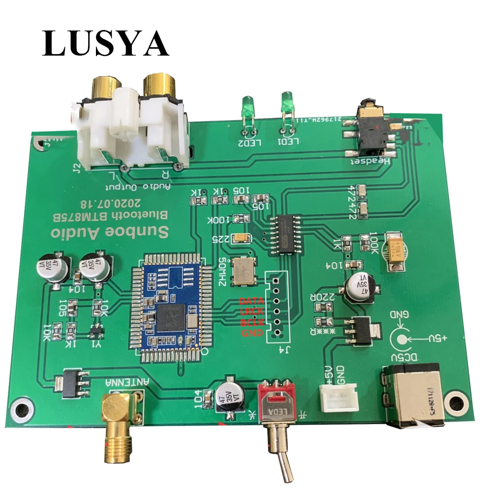 Беспроводной приемник LUSYA LDAC 8675 Bluetooth 5 0 ES9028 DAC декодер плата APTX HD Поддержка 24BIT 92K