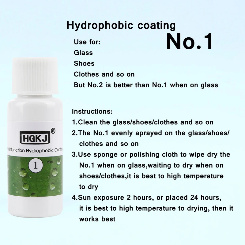 HGKJ-1-20ml многофункциональное непромокаемое нано-гидрофобное покрытие автомобильная краска гидрофобное покрытие анти-дождь жидкое водонепроницаемое вещество